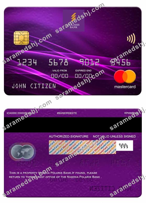 Nigeria Polaris Bank mastercard
